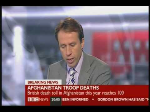 BBC NEWS 24 Newsreader Ben Brown Oops!