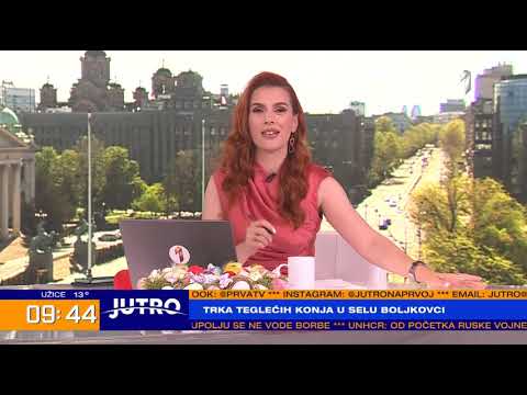 PRVA TV - JUTRO - Trka teglećih konja u selu Boljkovci