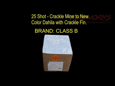 CB 5027 25 Shot – Crackle Mine to New Color Dahlia With Crackle Willow Finale