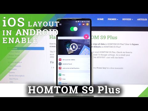 Install and Apply iOS Launcher on Android - HOMTOM S9 Plus