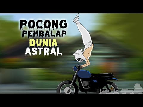 Pocong Aksi Ngebut Gaya Freestyle - Kartun Lucu Hantu