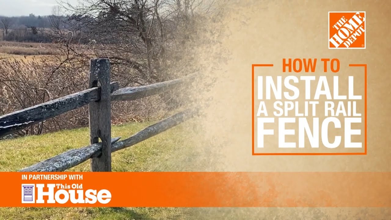 How to Install a Split Rail Fence 🔨  | The Home Depot