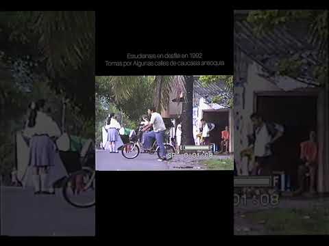 Algunas calles de caucasia antioquia en 1992.