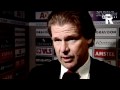 Trainer Adelaar na de verliespartij tegen AJax