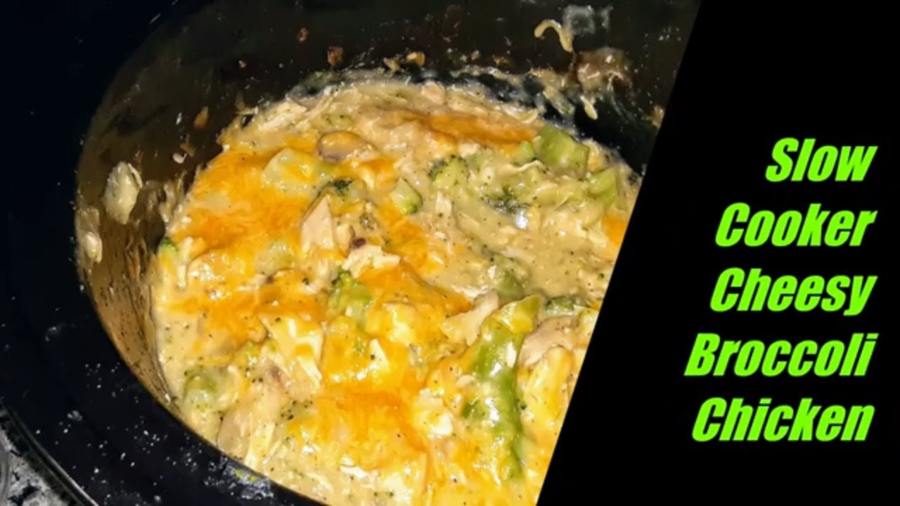 Slow Cooker Cheesy Broccoli Chicken