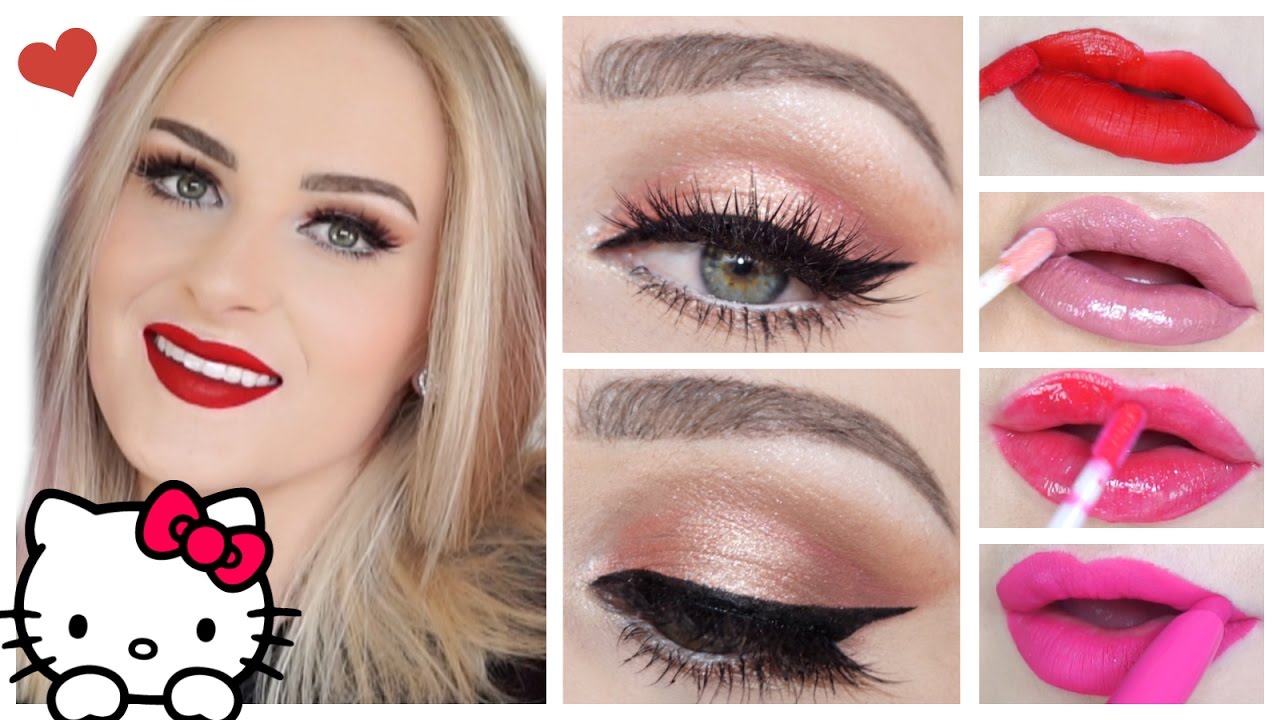 HELLO KITTY X COLOURPOP // Lip Swatches, Tutorial and a Review!