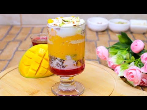 Mango Falooda Recipe | How to Make Mango Falooda at Home | Summer Special Dessert | Mango Recipe
