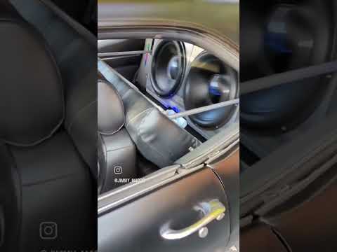 Just 2 18s in an all aluminum subwoofer box in 1969Camaro #bass @AutotopiaLA @soundman_caraudio