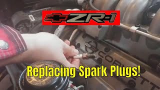ZR1 Spark Plugs B&S Customs LT5 Corvette C4 Removal Acetone ATF Chevrolete Chevy Replace