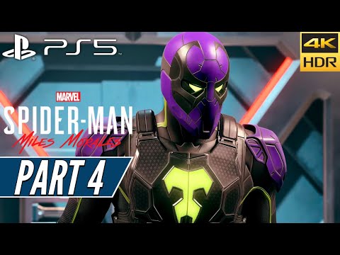 SPIDER-MAN MILES MORALES (PS5) Walkthrough Gameplay PART 4 [4K 60FPS HDR] - No Commentary