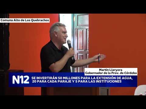 🏛️ Visita de Martín Llaryora a la Comuna Alto de los Quebrachos