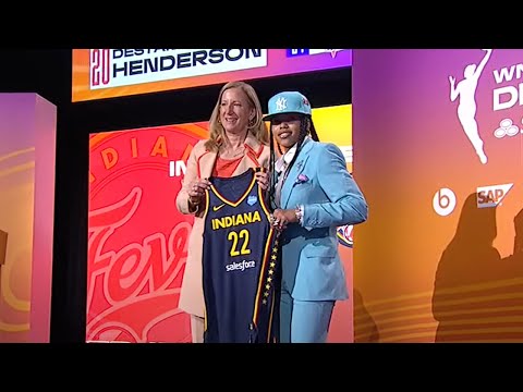 The Indiana Fever select Destanni Henderson with the No. 20 pick of 2022 WNBA Draft