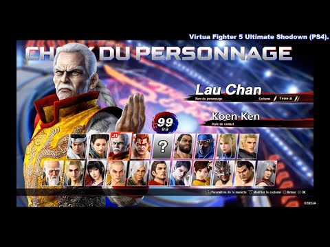 Virtua Fighter 5 Ultimate Shodown (PS4) - Lau Chan - Little Combos Video (by " maxymal-Power ").