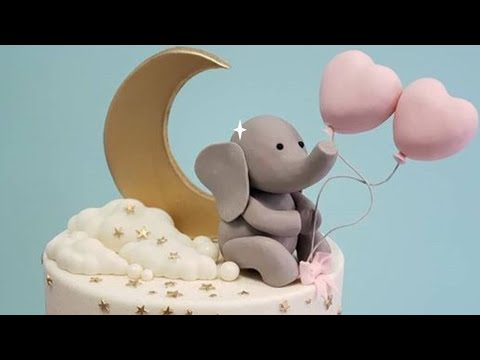 How to make 3D cloud fondant | design  cake