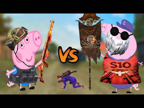 George vs Grandpa Pig PVP Free Fire // LocotronRD #freefire