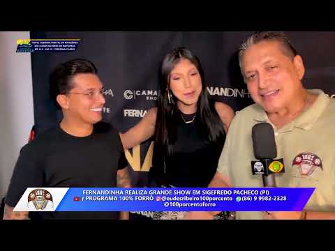 Fernandinha e Rato Safadão são entrevistados no 100% Forró durante Show em Sigefredo Pacheco (PI)