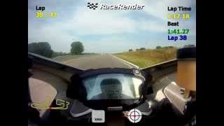 preview picture of video 'Ducati 848 a S. Martino del Lago (1.41 con telemetria GPS)'