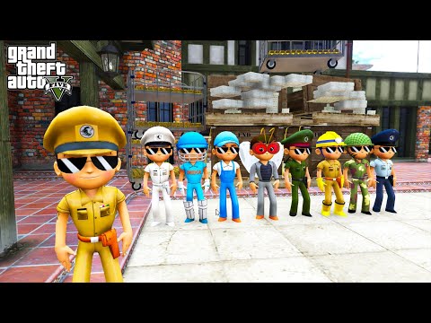 Little Singham Playing Hide N Seek With Colourful Little Singham Brother's in Gta V | Gta V Gameplay