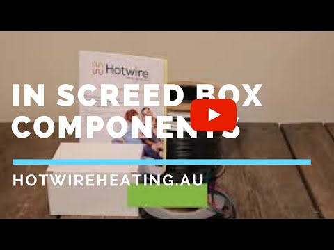 In Screed Box Components