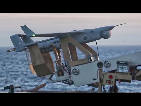 RQ-21A Blackjack Drone Launch Aboard USS San Diego (LPD-22)