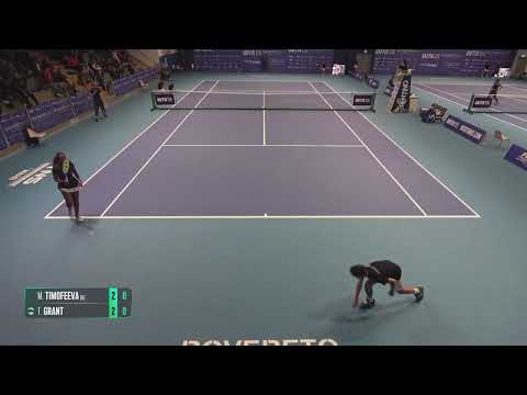 Maria Timofeeva [5] (UZB) vs Tyra Caterina Grant [WC] (ITA) // 3-6 3-6 // W125 Rovereto // 1st Round