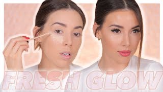 FULL FACE NO POWDER! | FLAWLESS GLOWING COMPLEXION