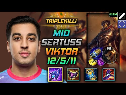 Viktor Mid Build Sertuss Luden's Tempest First Strike - LOL EUW Challenger Patch 13.24