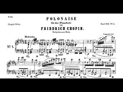 Chopin - Polonaise No.14 in G sharp minor Op.Posth B.6 (Ashkenazy)