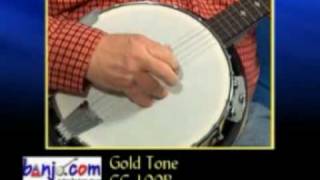 Video thumbnail for Banjo.com video: demo of a new Gold Tone Cripple Creek 100R 5-String Banjo by banjodotcom