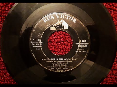 Mandolins In The Moonlight - Perry Como Original 45 1958