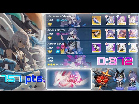 [Honkai Impact 3 SEA] EX Abyss Red Lotus (D372) - Hellmaru (757 pts) HR(S1) AE HB Sirin (ﾉ◕ヮ◕)ﾉ*:･ﾟ✧