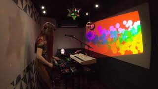 Video thumbnail for First Experimentation Critter & Guitari EYESY Video Synthesizer--Santa Dharma Band, Tokyo by Santa Dharma