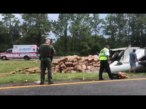 Crash on I-10 in Milton