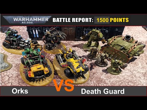 Warhammer 40k Battle Report: Orks vs. Death Guard 1500 Punkte 9. Edi deutsch