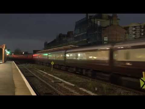 DRS 68003 with the Northern Belle 5Z57 Crewe to Craigentinny at Wakefield Kirkgate 24/11/2014