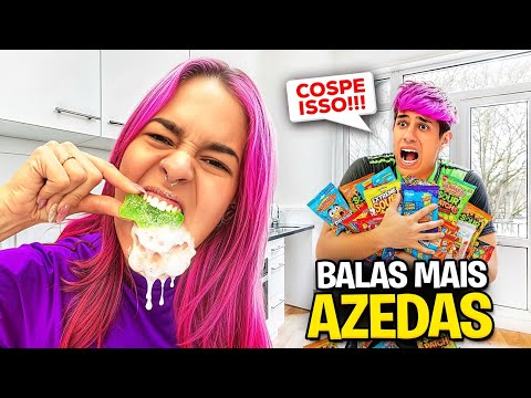 PROVANDO AS BALAS MAIS AZEDAS! *aguentamos?
