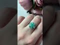 Серебряное кольцо с изумрудом 1.96ct