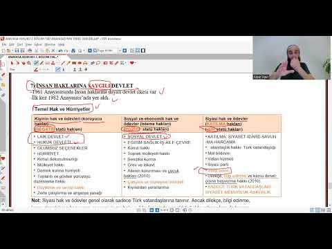 ANAYASA HUKUKU 15-1982 ANAYASASI'NIN TEMEL İLKELERİ 5-TEMEL HAK VE HÜRRİYETLER #kpss2023 #agrubu