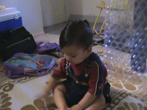 Devesh First Icecream eating