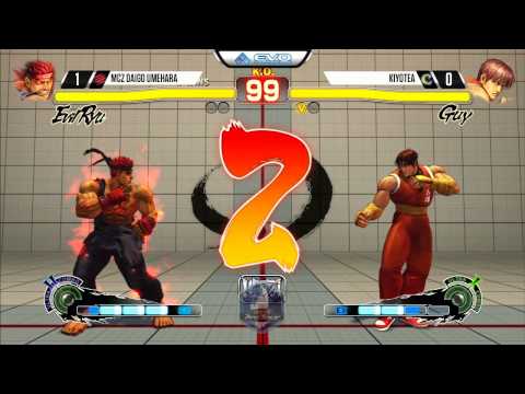 Daigo (Evil Ryu) vs Kiyotea (Guy) - EVO 2015 USF4 - 720p/60fps