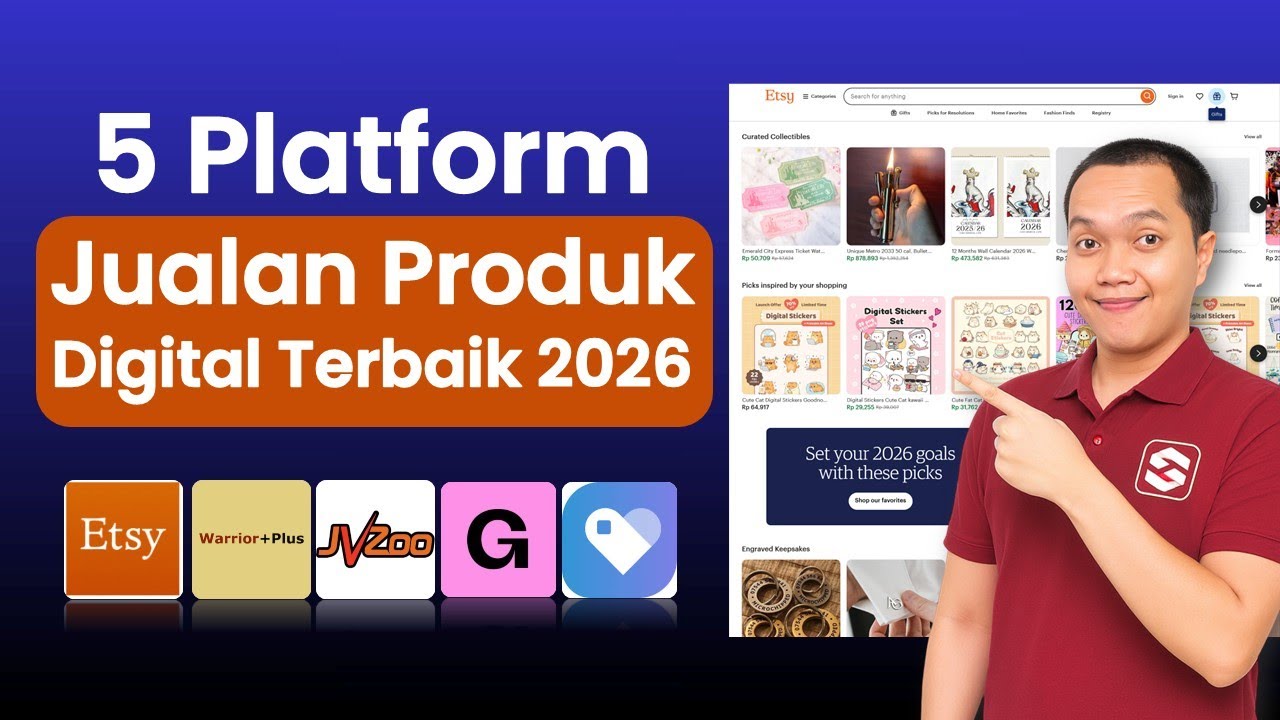 5 Website Platform Jualan Produk Digital Penghasil Uang Terbaik 2026