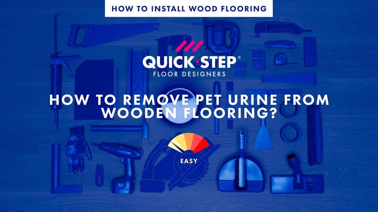 How to remove pet urine from wooden flooring?