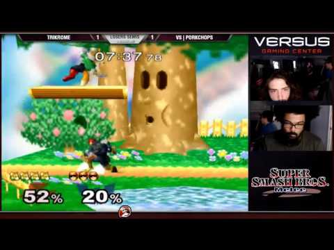 VS Weekly 4/24/16 - Losers Semis - VS|PorkChops (Falco, Fox) vs Trikrome (C. Falcon) - Melee