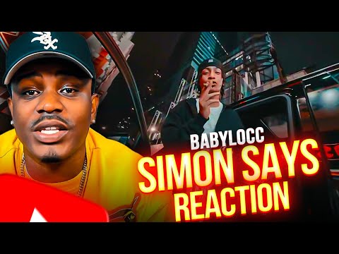 BABYLOCC - SIMON SAYS (Video Oficial) #spanishdrill REACTION
