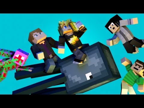 ♫ "THE SQUID" - Minecraft Parody of Ylvis - The Fox (ft. MlgHwnT, GizzyGazza, GoldSolace & Kuledud3)