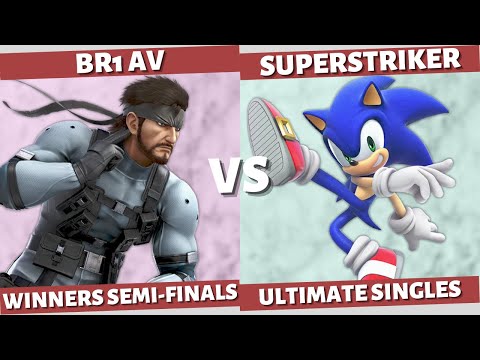 SMASH N' SMILES - WINNERS SEMI-FINALS: BR1 AV (Snake) VS SUPERSTRIKER (Sonic) SSBU SINGLES