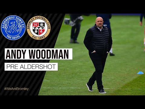 Andy Woodman ahead of Aldershot Town trip