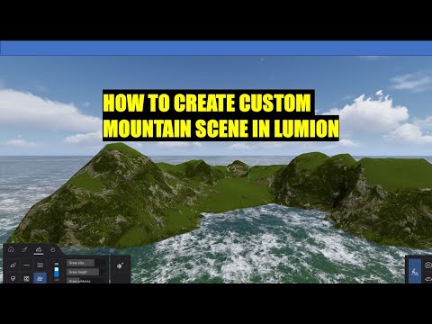 How to create custom mountain scene in Lumion II Lumion tutorial for beginners