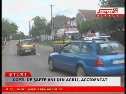 COPIL DE ȘAPTE ANI DIN AGRIJ, ACCIDENTAT