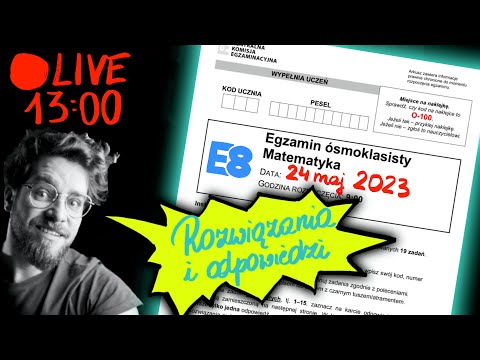 🔴LIVE: EGZAMIN ÓSMOKLASISTY 2023 z MATEMATYKI: Rozwiązania i odpowiedzi